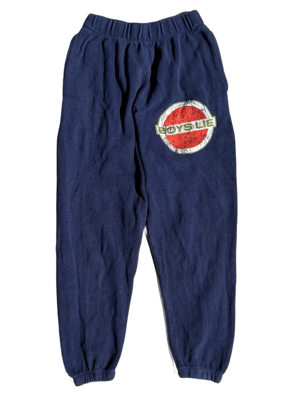 Boys Lie Navy Terry Sweatpants S